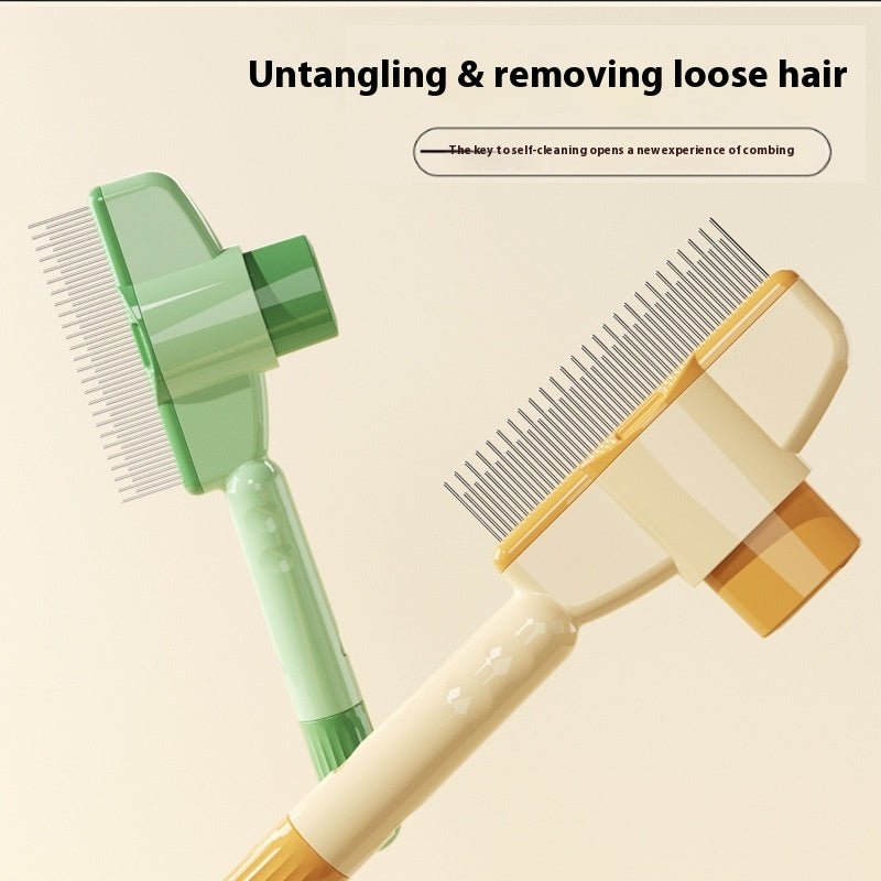 Self-Cleaning Pet Comb for Dogs & Cats