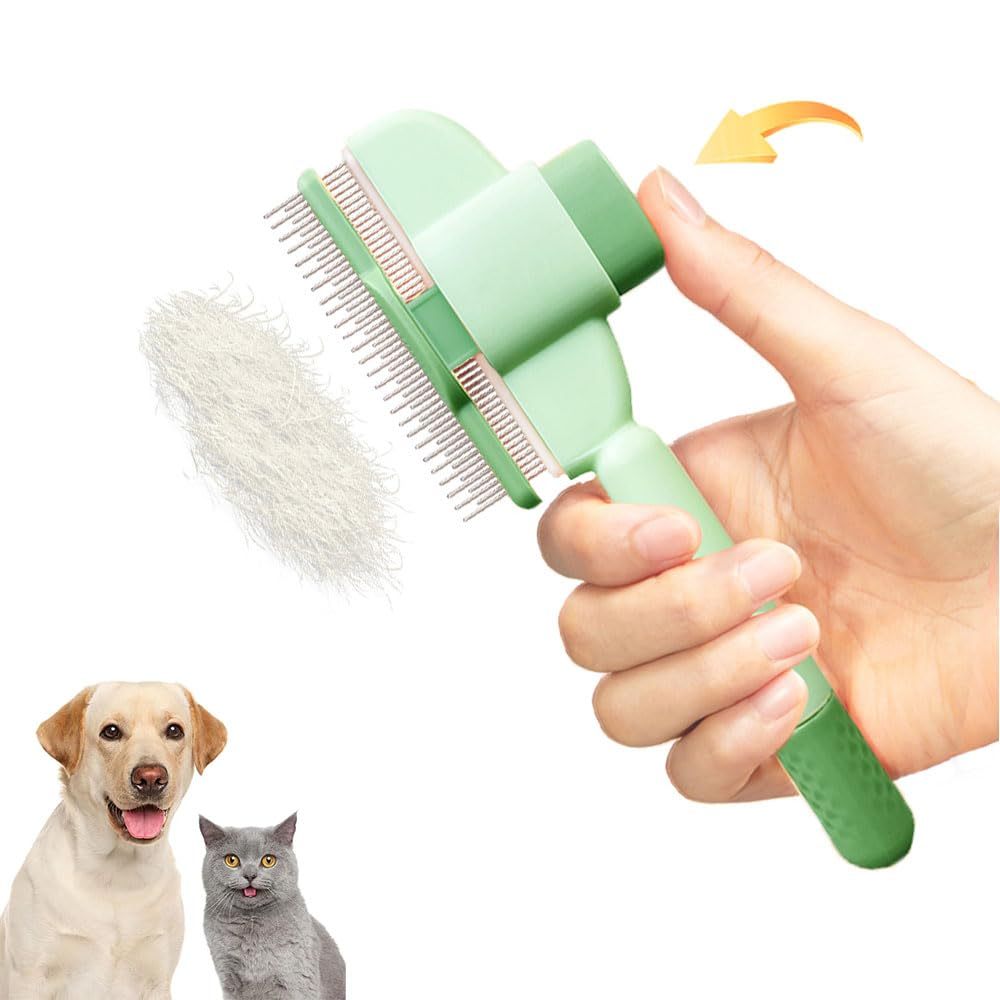 Self-Cleaning Pet Comb for Dogs & Cats
