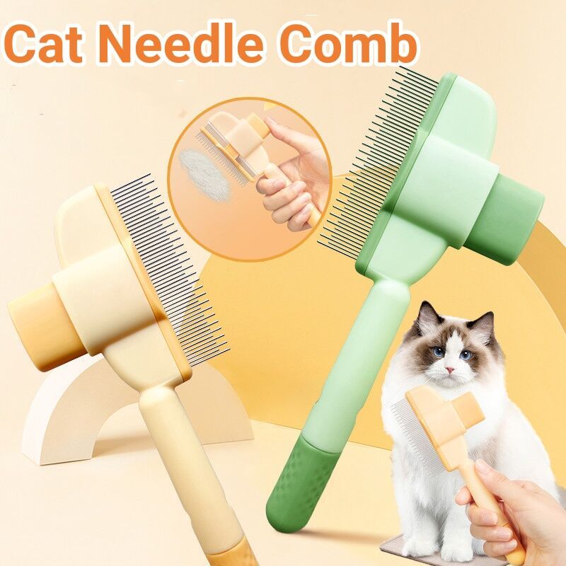 Self-Cleaning Pet Comb for Dogs & Cats