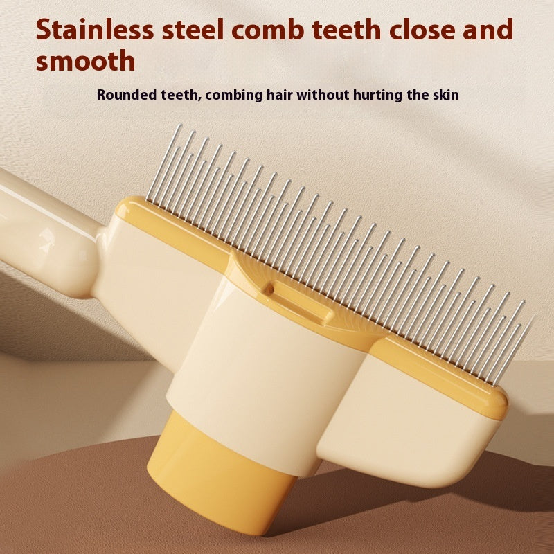 Self-Cleaning Pet Comb for Dogs & Cats